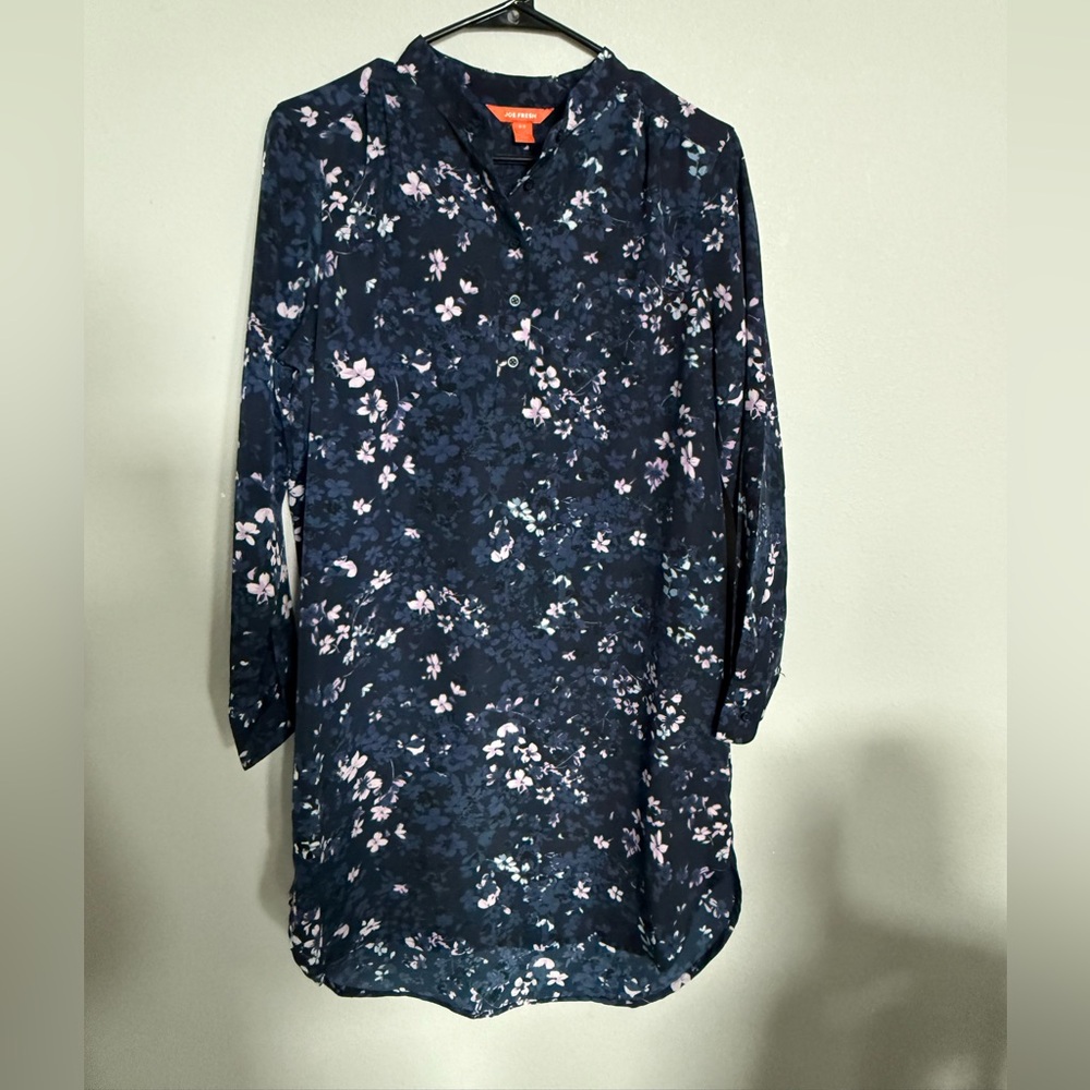 Joe Fresh Navy Floral Women's Top